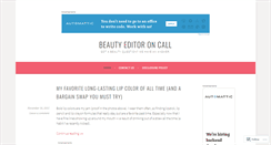 Desktop Screenshot of beautyeditoroncall.com